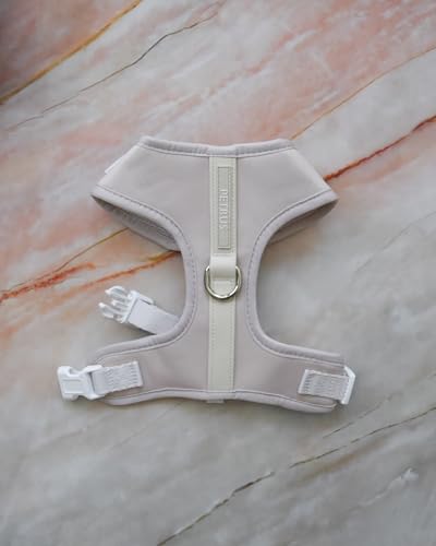 Premium No-Pull Dog Harness Soft Neoprene & Breathable Mesh Vest with Front & Back Clip D-Rings Adjustable Lightweight Walking Harness for Puppies, Small & Medium Dogs (Sand, XXS) - color: Sand, size: XXS: Neck=9.1-13'', Chest=10.6-14.6''