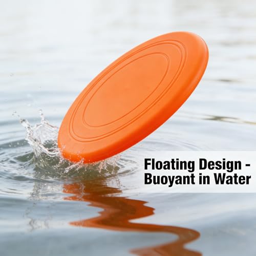 7 Inch Soft Flying Disc for Pets - TPR Non-Slip Floating, Ideal for Beach Games & Interactive Play.