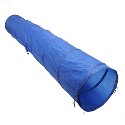 Dog Agility Tunnel – Foldable, Sturdy Oxford Fabric Pet Training Tunnel with Carry Bag for Outdoor Play, Running & Skills Exercise