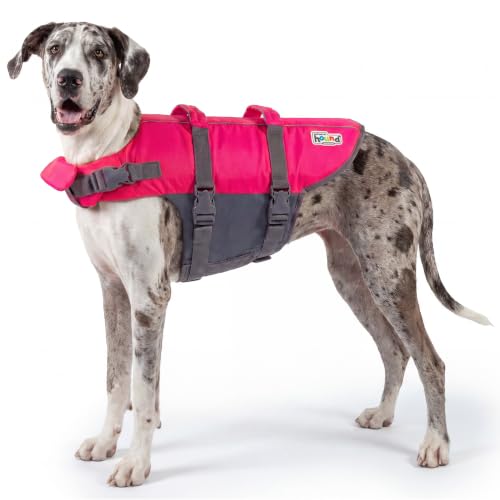 Outward Hound Granby Splash Pink Dog Life Jacket, XL - color: Pink, size: X-Large (Chest Girth: 33"-44")