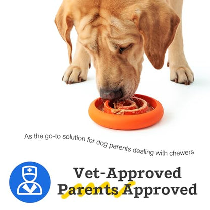 Slow Feeder Lick Mat for Dogs - Keep Them Busy - Natural Rubber Dog Frozen Treat Toys - Durable Interactive Enrichment Toys - Licking Dish for Dog De-Stressing, Blue - color: Blue