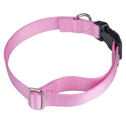 Hyhug Heavy Duty Dog Collar for Small Dogs, Pink| Quick Release Nylon, Adjustable No-Pull Training & Everyday Walk(Small, Bonbon Pink) - color: Bonbon Pink, size: Small