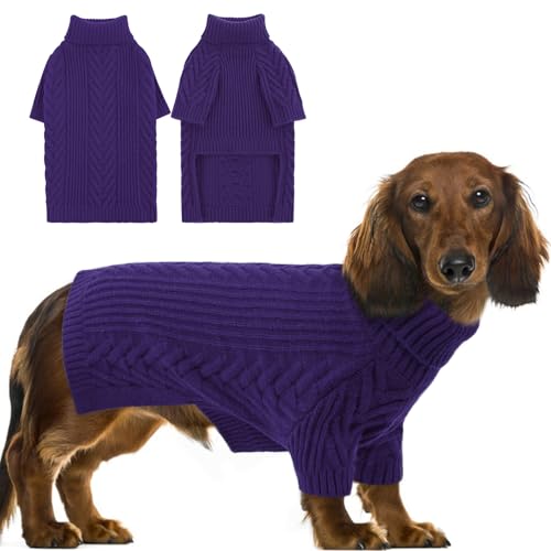 Large Dog Sweaters, Pet Sweaters for Large Dogs, Pets Sweatshirt Apparel Turtleneck Pullover Winter Pitbull, Samoyed (RoyalBlue, L) - color: RoyalBlue, size: Large
