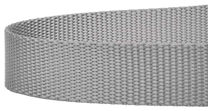 Country Brook Petz - Vibrant 17 Color Selection - Heavyduty Doublehandle Nylon Leash (6 Foot, 3/4 Inch Wide, Silver) - color: Silver