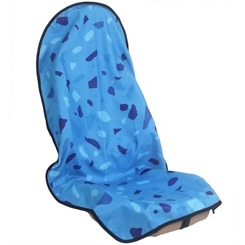 Car Seat Cover Protector Front Seats,for Gym Workout,Running,Swimming,Beach and Hiking,Waterproof Sweat Towel Bucket Seat Covers for Cars SUV Trucks (Blue Marbling, 1Pcs) - color: Blue Marbling, size: 1Pcs Front Seat Towel
