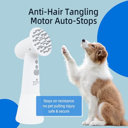 Electric Rotating Massage Dog Shampoo Spray Dispenser with Foam Brush [2026 Upgraded Version] Dual-core Electric pet Bath Brush | 2-Speed Variable Frequency SPA × Double Bubbles