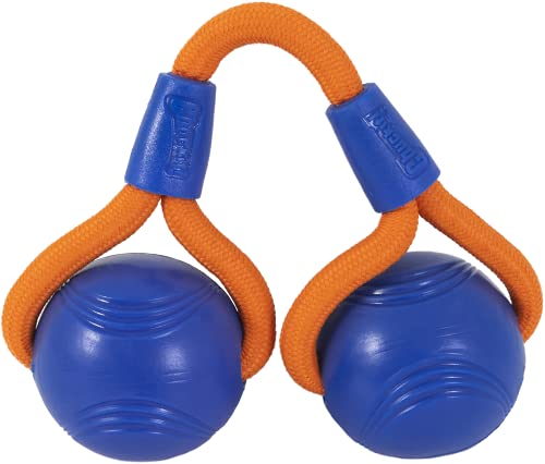 Chuckit! Crunch Ball Dog Toy, Medium, Duo Tug, for All Breed Sizes (Pack of 12) - size: Medium (Pack of 12)