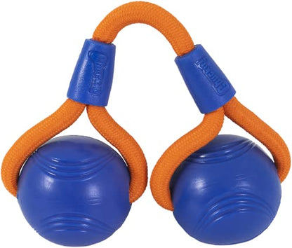 Chuckit! Crunch Ball Dog Toy, Medium, Duo Tug, for All Breed Sizes (Pack of 12) - size: Medium (Pack of 12)