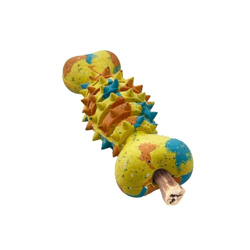 Max Fusion with Nike Grind, Arlee Spike Bone Dog Toy, Chew Toy for Play, Fetch, Tug, L - color: Tie Dye - Yellow/Blue/Orange Spike, size: Large