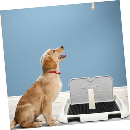 Plastic Puppy Toilet Tray with Splashproof Design for Indoor Dog Potty Training Wear Resistant Pet Potty Holder for Small and Medium Dogs at Home Office Bathroom