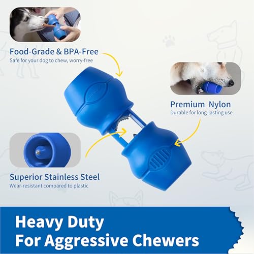 PetClan Chewise Bully Stick Holder, Improved Bully Sticks Holder, Ultimate Secure Heavy Duty, BPA-Free Safety Device to Prevent Choking, Fits Various Bully Sticks and Dog Sizes - color: Blue, size: Standard