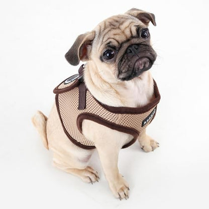 PUPPIA International Harness Soft B Vest, Medium, Beige - color: Beige, size: Medium