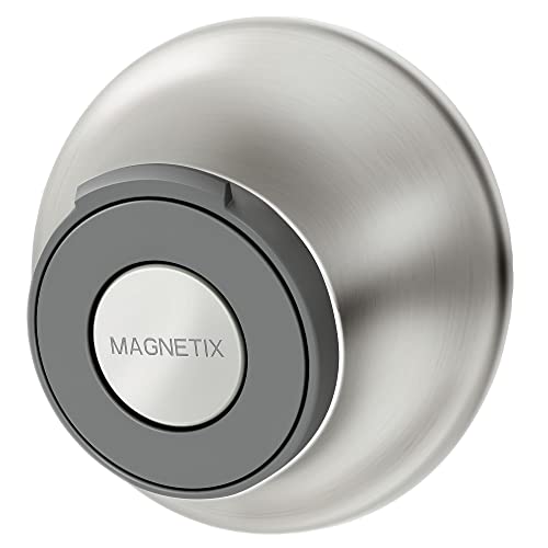 Moen Brushed Nickel Remote Dock for Magnetix Handshowers with Included Wall Bracket or Permanent Waterproof Adhesive Options, 186117BN - color: Brushed Nickel