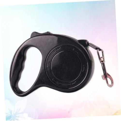 SUPVOX Automatic Retractable Dog Leash with Lock Braking System Telescopic Traction Rope Belt for Small and Medium Pets Large Ergonomic Handle for Comfortable Grip Black