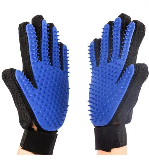 Dog Gloves Right + Left Hands for Pet Hair Removal