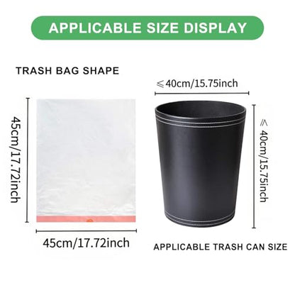 Small Trash Bags Bathroom 2 Gallon - Drawstring Kitchen Garbage Bag 125 Count Clear White Mini Unscented Strong Durable Bulk Wastebasket Plastic Liners for Car Office Can - color: Drawstring-2Gal125