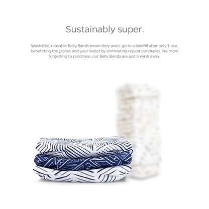 Pet Parents® Washable Belly Bands for Male Dogs (3pack) + Extendrs® of Durable Dog Diapers Male, Premium Male Dog Diapers & Dog Wraps (Small, Kahuna) - color: Kahuna, size: Small (13-16")