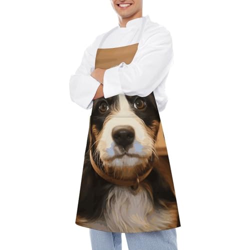 Dog Training Apron with Pockets - Durable Adult Kitchen Apron for Men And Women Adjustable Work Apron for Kitchen Cooking Restaurant BBQ Painting Crafting