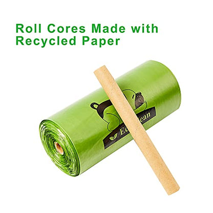ECO-CLEAN Dog Poop Bags, 500 Count, Leak-Proof, Earth-Friendly, Tissue-Style Dispensing, Big Enough for All Pet Size, Keep Your Hands Safe - color: Green