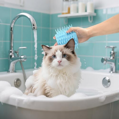 Cherries Hearts Pink Print Dog Paw Cleaner Cup with Soft Silicone Brush, Small Lightweight Portable Muddy Paw Washer for Dogs, Easy to Use Pet Foot Cleaner