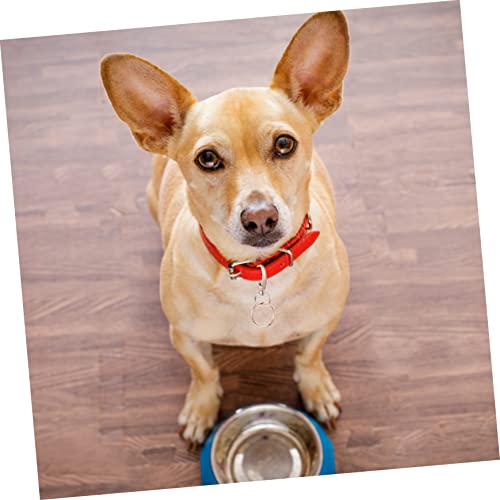 HANABASS Durable Pet Tag Clips with Matching Rings for Dog Collars and Cat Necklaces Lightweight Easy to Install Suitable for Pets
