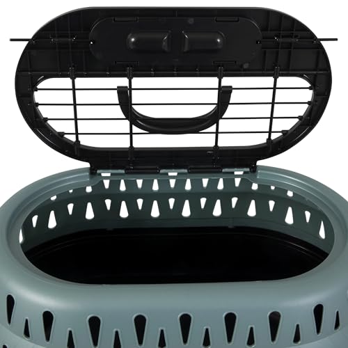 Green Soft-Sided Pet Carrier for Cats & Small Dogs – Lightweight 19 Top Load Travel Crate for Car, Plane, Vet, Overnight – Up to 10 Lb