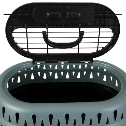 Green Top Load Pet Carrier for Cats & Small Dogs – 19" Soft-Sided Kennel, Lightweight Travel Crate for Pets up to 10 lb for Car, Plane, Vet, or Overnight Stays