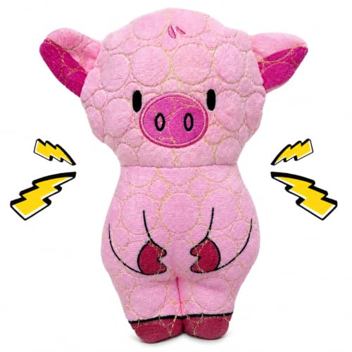 Bite Force -Durable & Strong Dog Toy Peppa Pig with Squeaker, Kevlar-Reinforced for Aggressive Chewers for Small Medium Large Dogs - Pink. - color: Regular - Pig