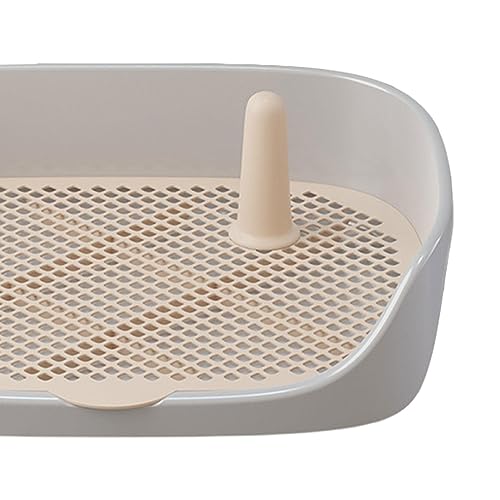 Dog Toilet Training Potty Tray, Pet Pan Bedpan Training Pads Holder Training Pad Toilet Potty Trainer for Small Animals, Home, Puppy, Gray 48x37x13cm - color: Gray 48x37x13cm