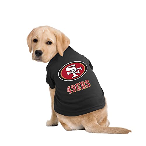 Littlearth NFL San Francisco 49ers Pet T-Shirt, Team Color, X-Large - color: San Francisco 49ers, size: X-Large