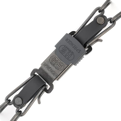 Herm Sprenger Black Stainless Steel Dog Collar with Quick Release ClicLock Buckle and Biothane Insert Training Collar Made in Germany (Black, 23in x 3.2mm(Neck Size up to19-20in)) - color: Black, size: 23in x 3.2mm(neck size up to19-20in)