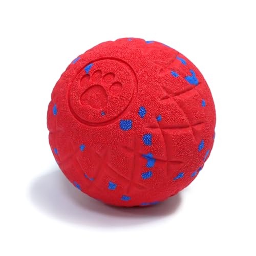 SCHITEC Interactive Dog Toy Ball – Automatic Moving & Bouncing Balls for Large Dogs, Rechargeable Motorized Dog Ball, Stimulating Pet Toy for Active & Bored Medium Large Dogs (Red) - color: Red