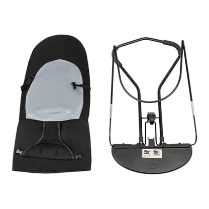 Pet Rocking Chair, Portable Dog Rocker Bed Chair 4 Modes Adjustments Pet Rocker Bed Washable Removable Small Dogs Cots Sofa Beds for Pets Under 33lbs/15Kg (Black) - color: Black