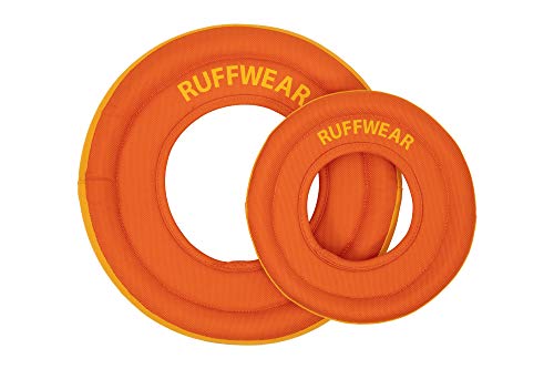 Ruffwear, Hydro Plane Dog Flying Disc, Soft Buoyant Foam Floating Fetch Toy, Lightweight Interactive Water & Snow Toy, Gentle on Teeth, Durable Year-Round Outdoor Play, Biolumin Blue, 9", Medium