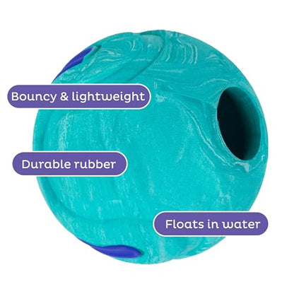 Outward Hound FlyFetch Rubber Fetch Ballz Dog Toy, Bounces & Floats, Launcher Compatible, 2.6", 2-Pack - color: Replacement Balls Multi