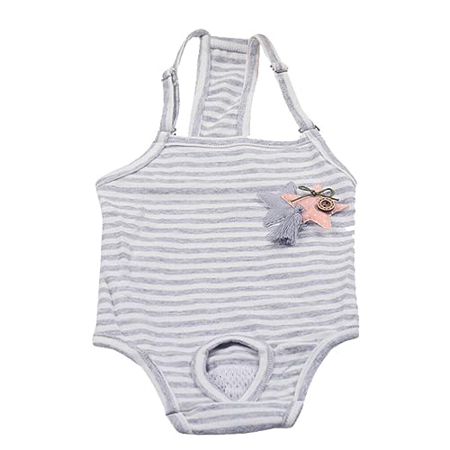 Dog Diapers Panties with Adjustable Suspender, Washable Dog Diaper Jumpsuits Soft Cotton Pantie for Girl Puppy, Reusable Doggies Period Pants, XL