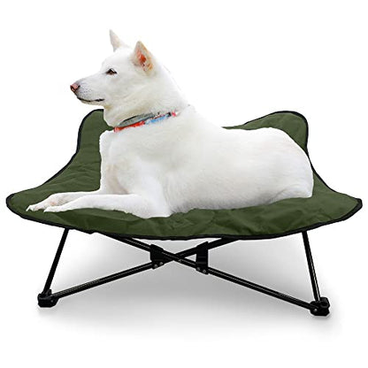 Iris Plaza 1011199015 Outdoor Dog Bed, Doggie Pet Cot, L, Khaki - color: Khaki, size: L