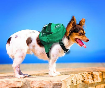 Dog Hiking Backpack Lightweight, Adjustable, and Waterproof Pet Poopbag Holder for Outdoor Adventures,Puppy Training School or Everyday Walks (Small) - size: Small