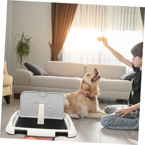Indoor Dog Potty Tray Capacity Pee Holder for Puppy Training Splashproof Dog Toilet Box Removable Design