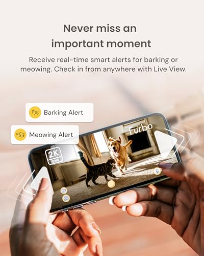 Furbo Mini 360° 2K QHD Pet Camera: Basic See, Talk & Toss Features, No AI Alerts, No Subscription Required, Dog & Cat Rotating Treat Dispenser w/Phone App, Smart Indoor Cam, 2-Way Audio & Night Vision - style: Mini 360° Camera