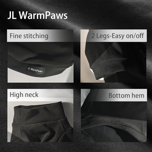 Sphynx Cat Clothes Fleece Cats&Small Dogs Pullover Sweater | Soft warm fleece, covers belly. Stretchy, easy on. Washes well. For small dogs & cats: daily walks, naps, AC rooms. - color: Black, size: Large