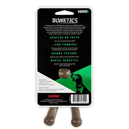 Hero - Bonetics Wishbone - Dog Bones - Puppy Bones - Designed for Medium Dogs Up to 45 lbs (Bacon Flavor)