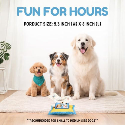 Interactive Dog Puzzle Toy | Anti-Boredom & Mental Stimulation | Snuffle Mat for Dogs | Slow Feeding & Enrichment Game | Small, Medium Dogs | Pizza, Bowling or Tissue (Tissue) - color: Tissue (Blue)