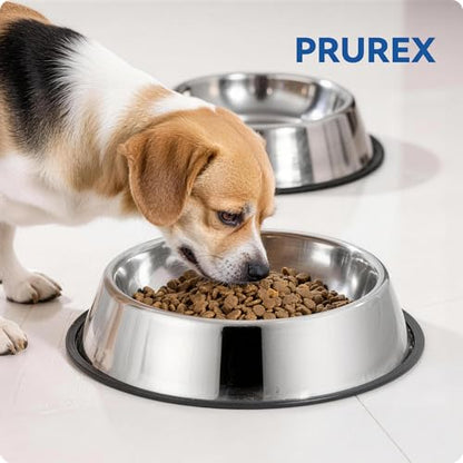 Nonslip Stainless Steel Dog Bowls, Dishwasher Safe, Rust Resistant, Single(Large)