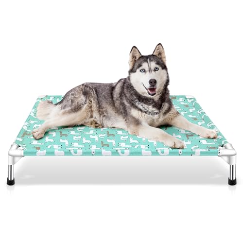 Elevated Dog Bed Pet cot for Large Dogs, Indoor and Outdoor Use for Large Pets - size: Large