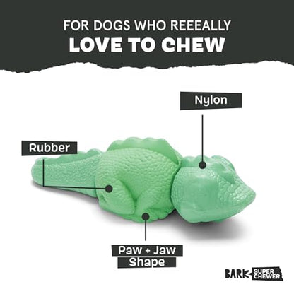 Barkbox Super Chewer Tough Dog Chew Toys for Aggressive Chewers, Dental Stimulating (Iguana - Large) - color: Illana the Iguana - Large, size: Medium/Large