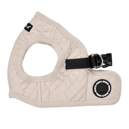 Puppia Irvin Vest Dog Harness Step-in Warm Winter Diamond Pattern for Small and Medium Dog, Cream, Small - color: Cream, size: Small