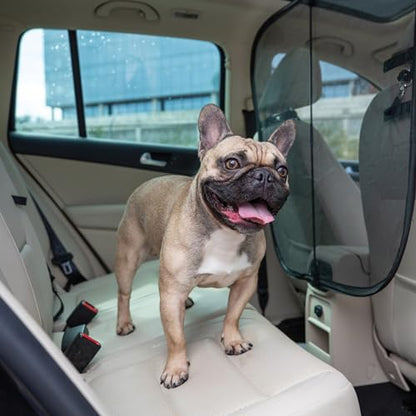 PetSafe Happy Ride Dog Barrier - Keeps Pets Safely in The Back Seat - Durable Mesh Material - Adjustable Straps for Secure Fit - Easy Installation & Storage - for Cars, Trucks, & SUVs