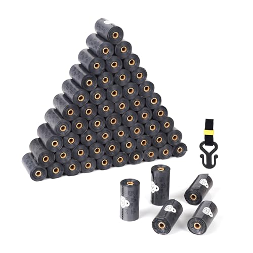 SVD.PET Dog Poop Bags Rolls, 900 Bags with Waste Bag Holder, 100% Leak-Proof, Unscented Dog Bags for Poop, Pet Waste Bag Refill Rolls - color: Gray (900 Poop Bags)