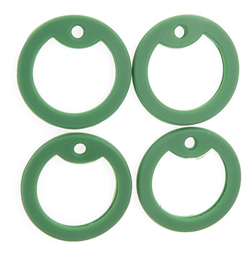 Olive Drab Green Silicone Military Army Navy Air Force Marines Dog Tags Rubber Silencers - Pack of 4